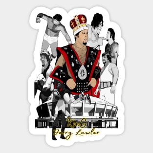 Golden Memphis King Sticker